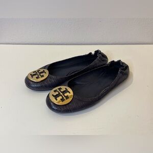 Tory Burch Women’s‎ Python Leather Reva Flats Shoes Size 6